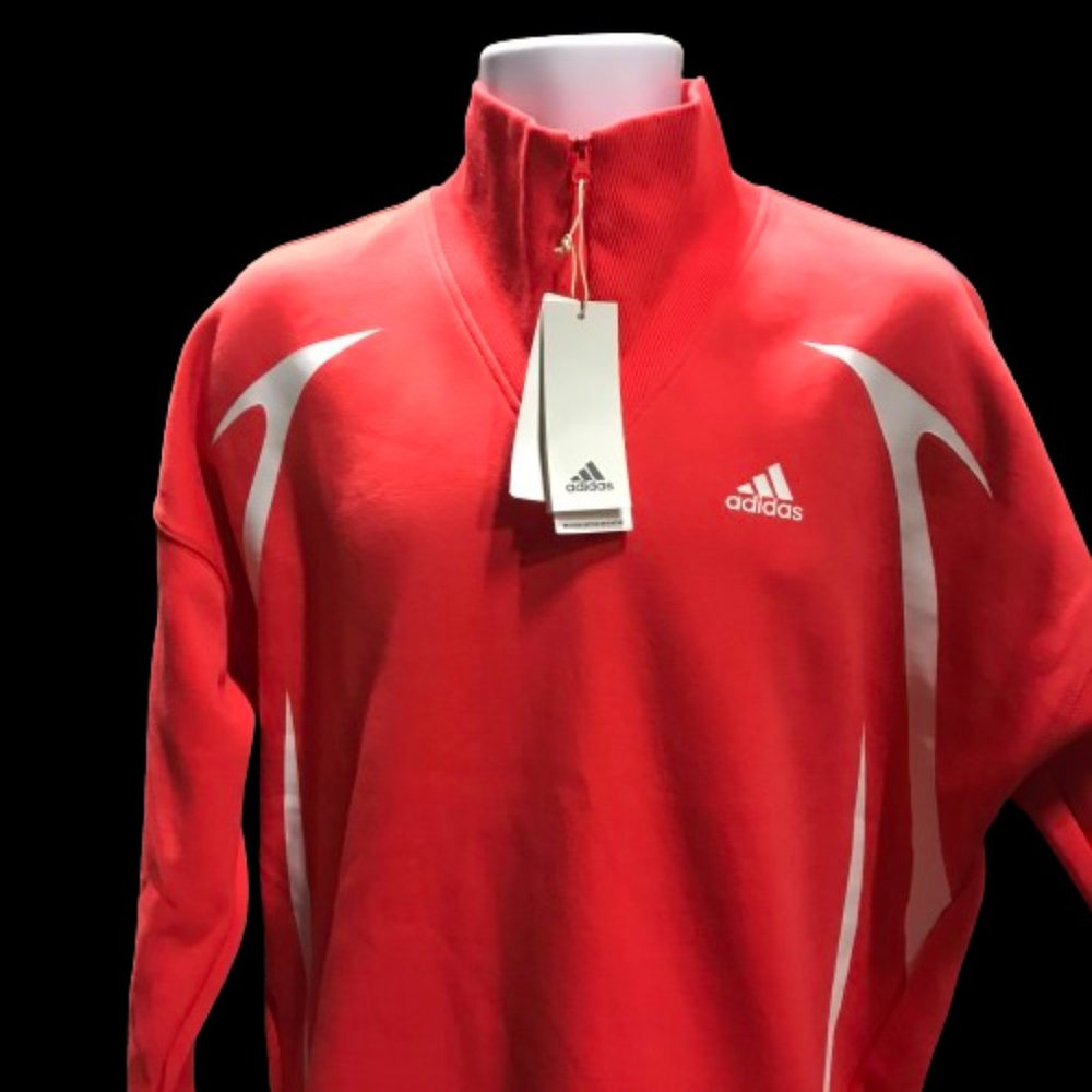 adidas sweatshirts multi sport multi deporte bright red / white